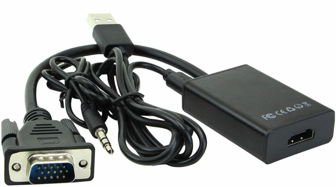 VGA-to-HDMI adapter  cable kit.